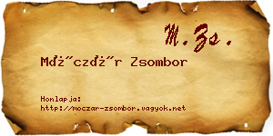 Móczár Zsombor névjegykártya