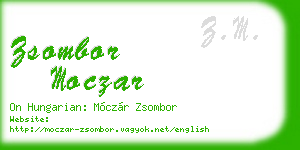zsombor moczar business card